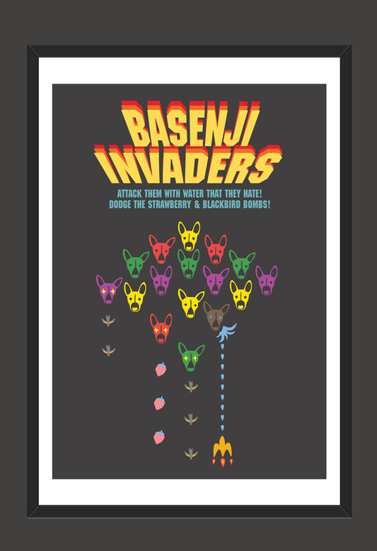 2024-2025 | Basenji Invaders ~ Posters, Postcards, and Mini Cards