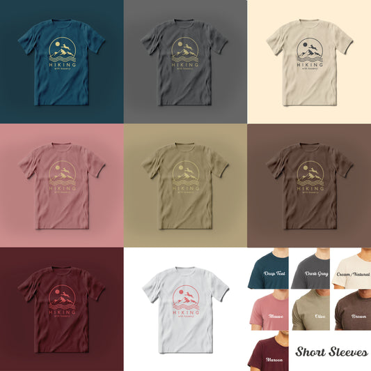 2019-2022 | Hiking with Basenji ~ Screen-printed T-shirts