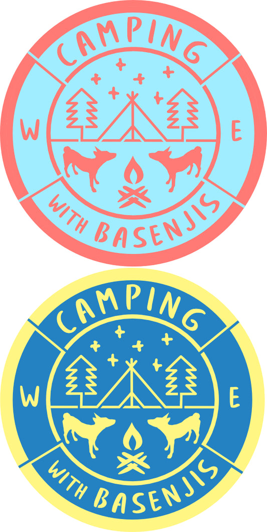 2021 | Camping with Basenjis ~ Stickers