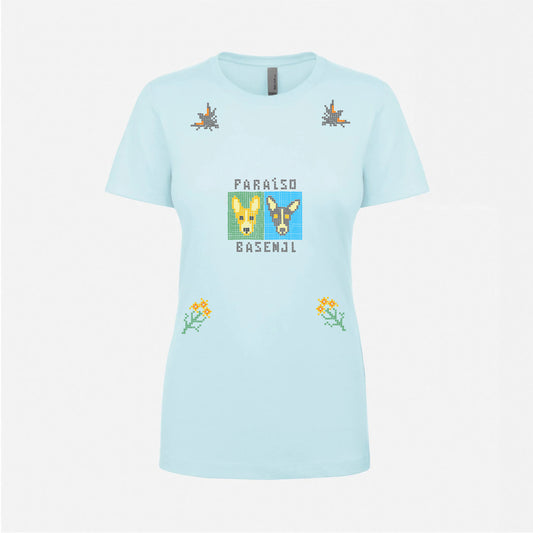 2025SS | Pixel Basenji ~ Screen-printed LADIES' T-shirts