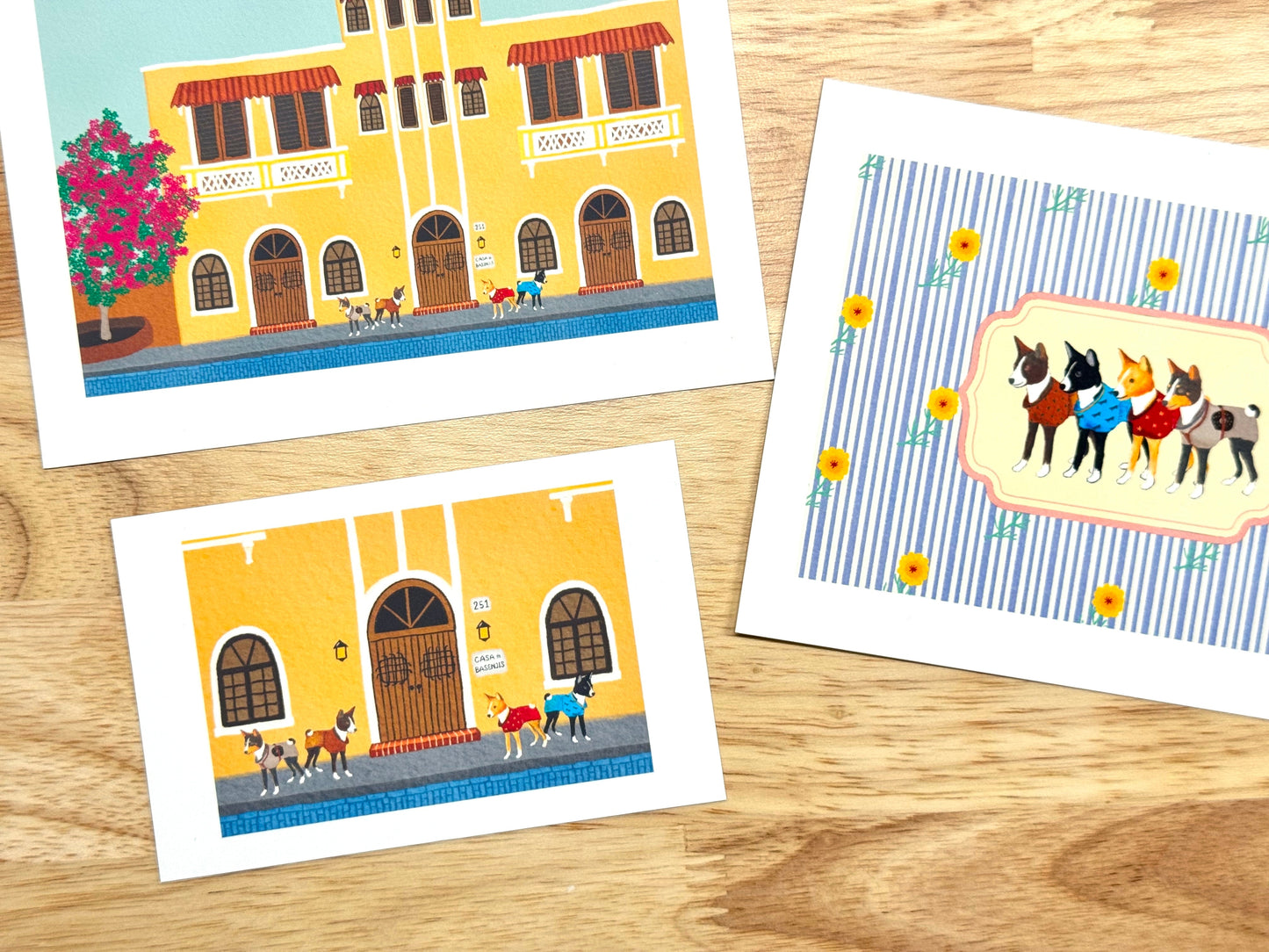 2024FW-2025 | Casa de Basenjis ~ Prints of four basenjis