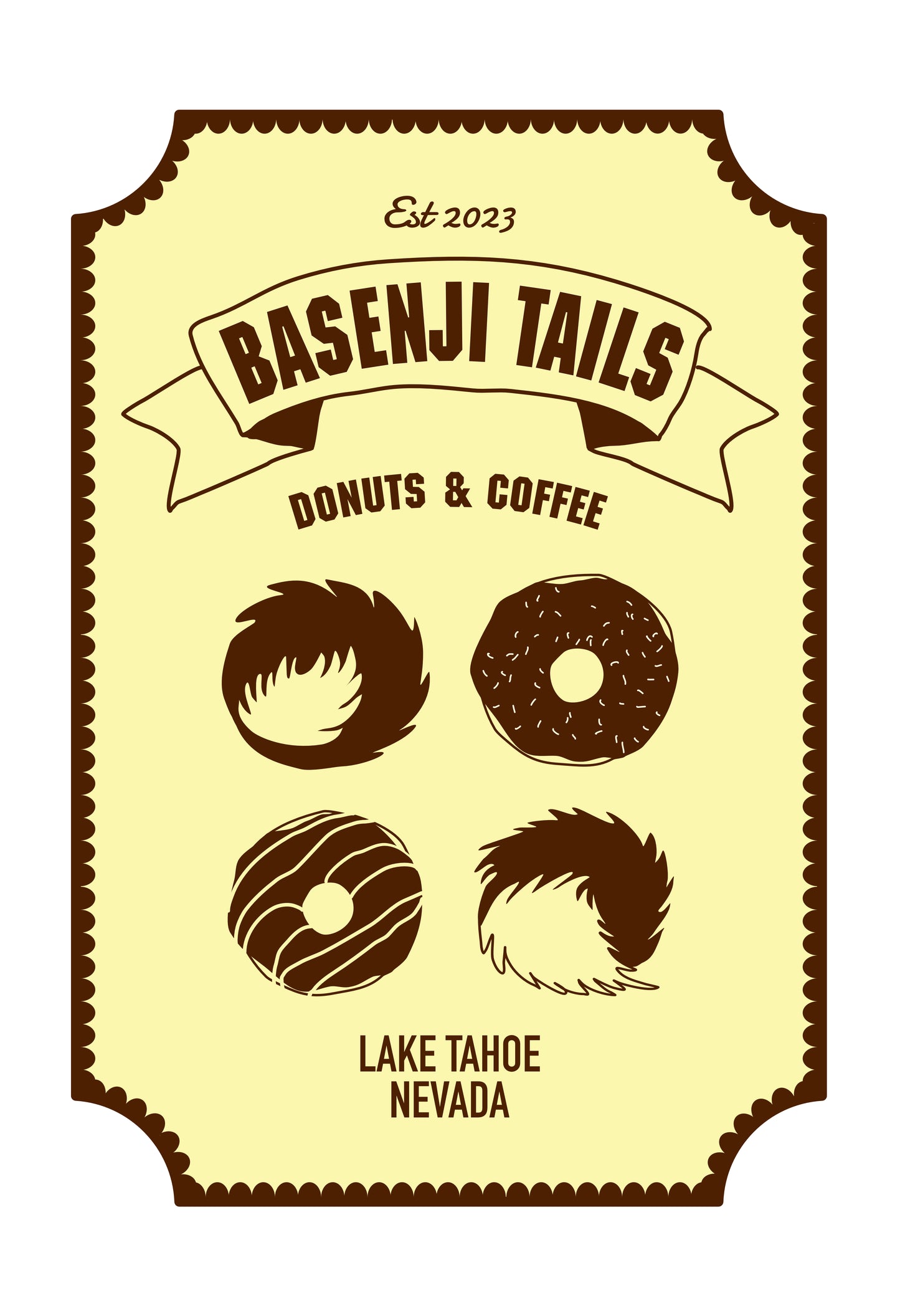 2023-2025 | Basenji Tails Café (1st edition) ~ Posters, Postcards, and Mini Cards