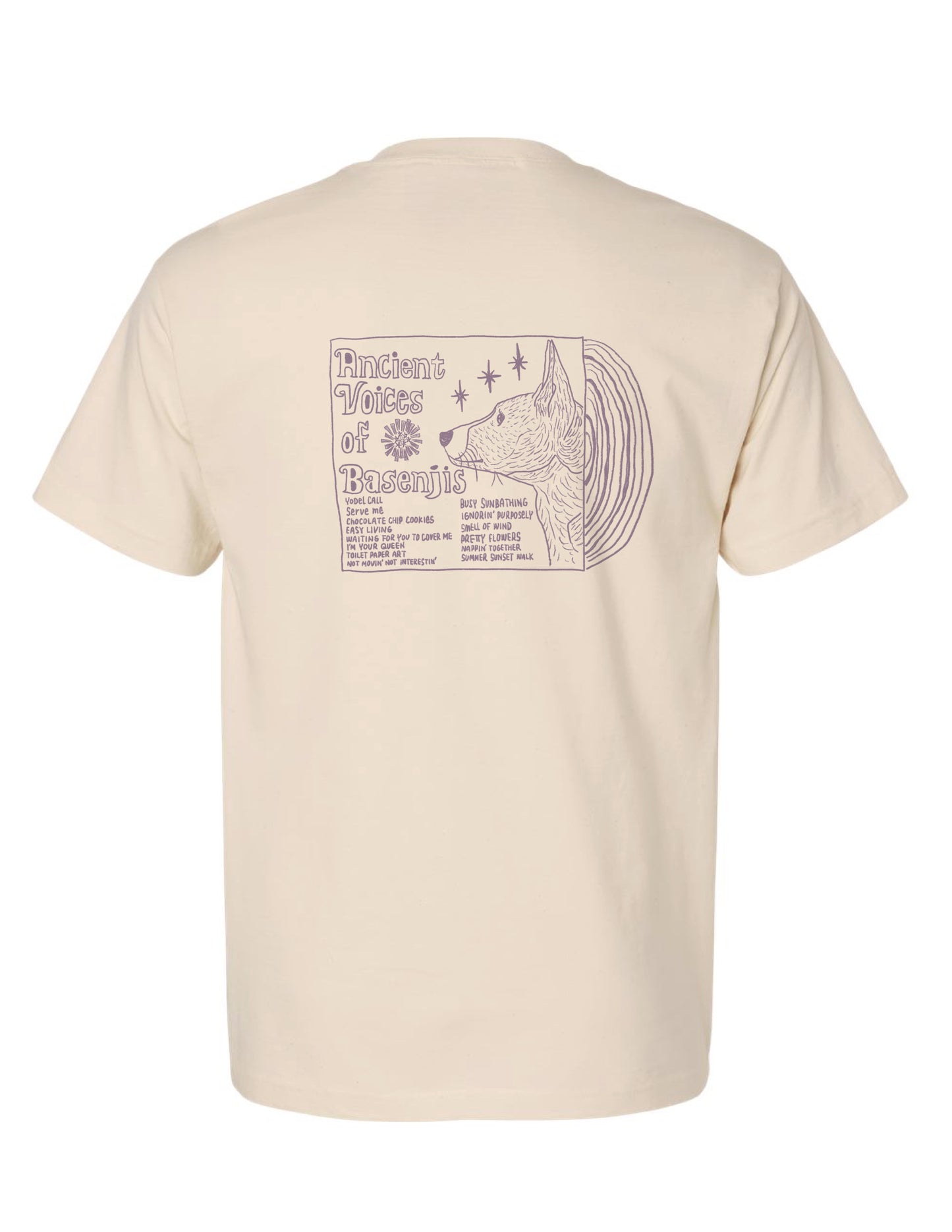 2026 Summer | Ancient Voices of Basenjis 1 [Album Cover Art] ~ Screen-printed T-shirts