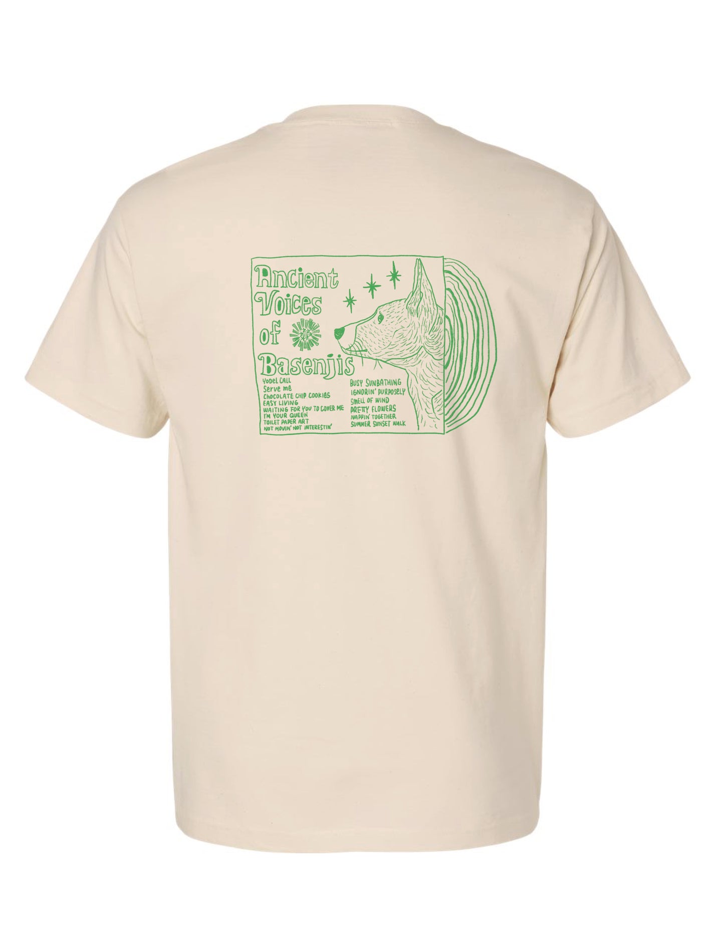 2026 Summer | Ancient Voices of Basenjis 1 [Album Cover Art] ~ Screen-printed T-shirts