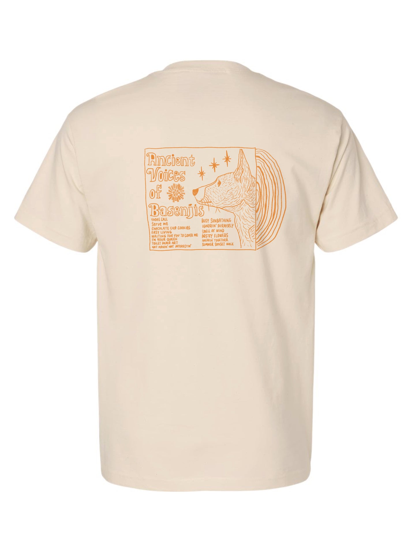 2026 Summer | Ancient Voices of Basenjis 1 [Album Cover Art] ~ Screen-printed T-shirts