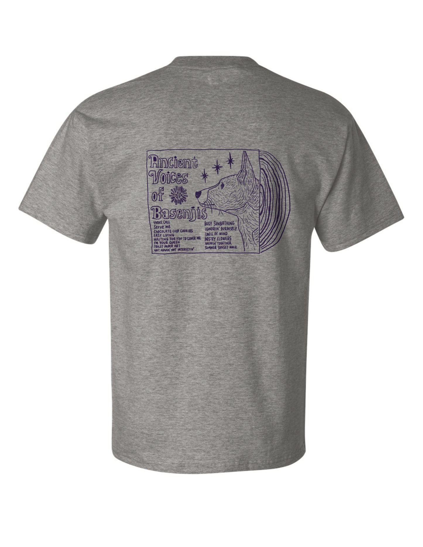 2026 Summer | Ancient Voices of Basenjis 1 [Album Cover Art] ~ Screen-printed T-shirts