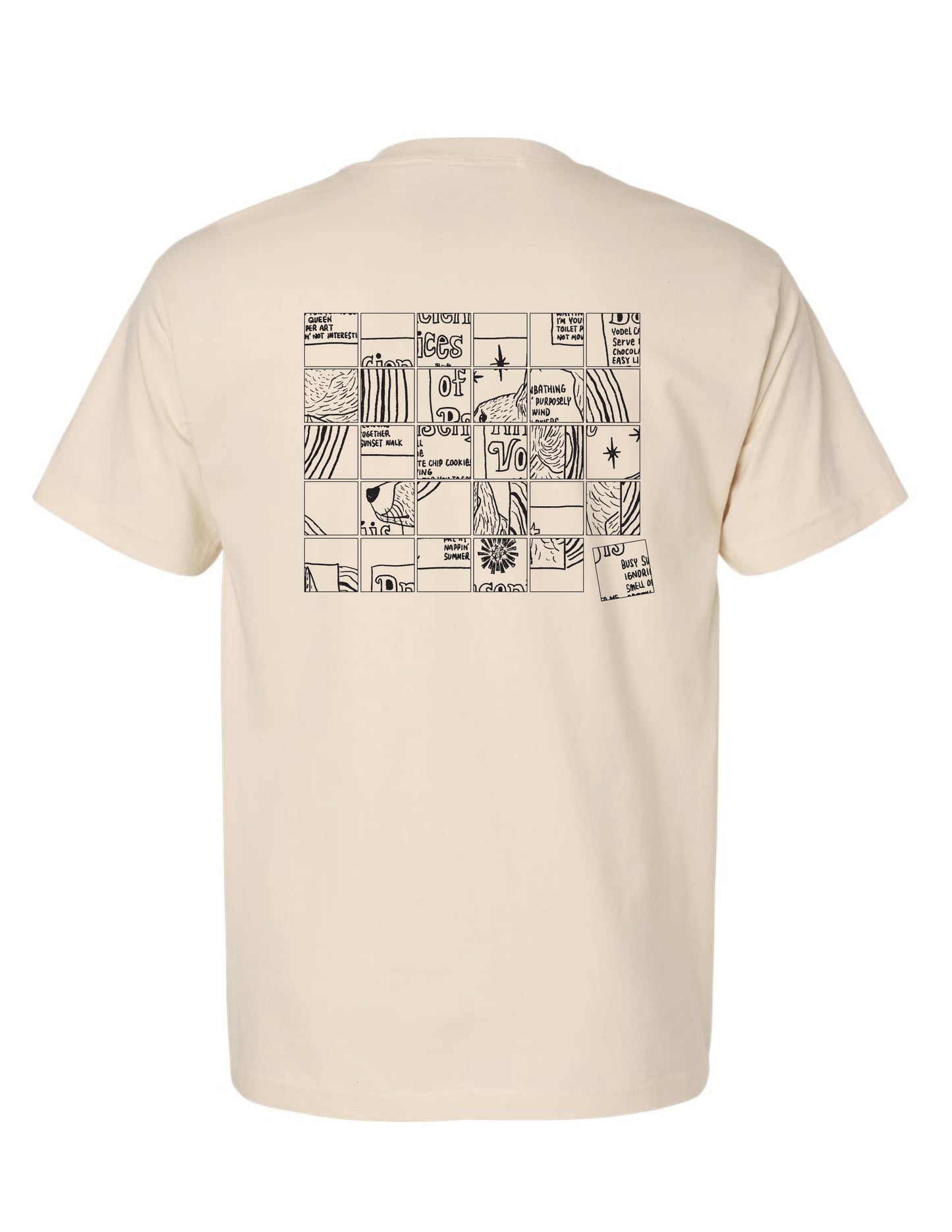 2026 Summer | Ancient Voices of Basenjis 2 [Album Cover Art - Grid Puzzle ver.] ~ Screen-printed T-shirts