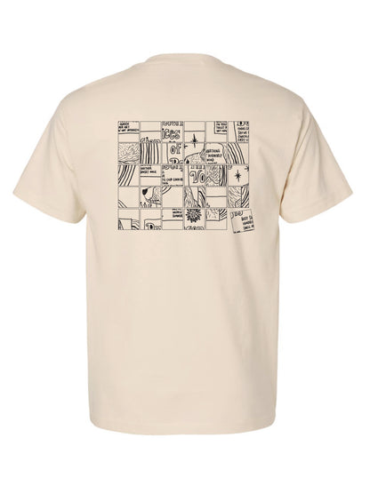 2026 Summer | Ancient Voices of Basenjis 2 [Album Cover Art - Grid Puzzle ver.] ~ Screen-printed T-shirts