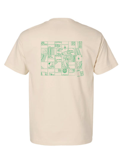 2026 Summer | Ancient Voices of Basenjis 2 [Album Cover Art - Grid Puzzle ver.] ~ Screen-printed T-shirts