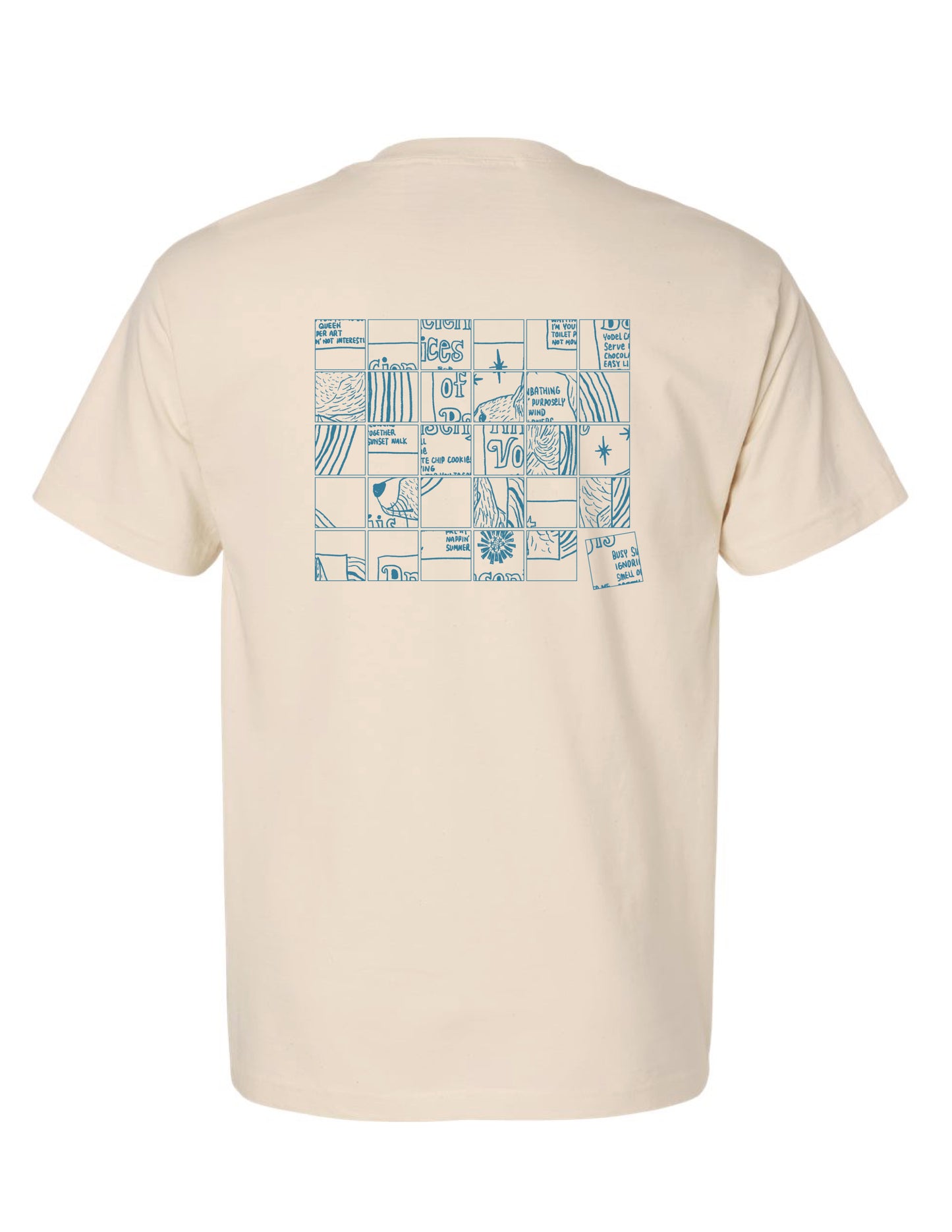 2026 Summer | Ancient Voices of Basenjis 2 [Album Cover Art - Grid Puzzle ver.] ~ Screen-printed T-shirts