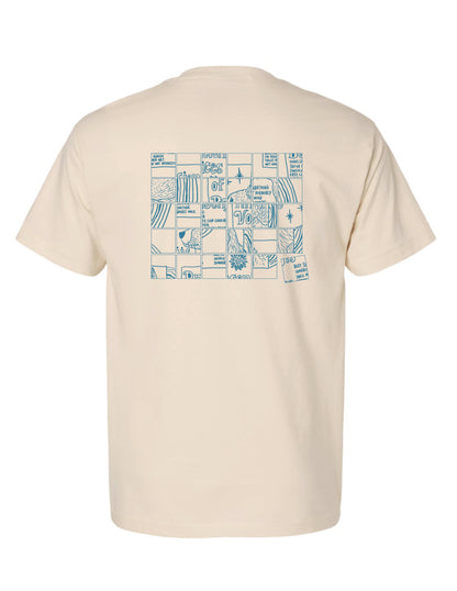 2026 Summer | Ancient Voices of Basenjis 2 [Album Cover Art - Grid Puzzle ver.] ~ Screen-printed T-shirts
