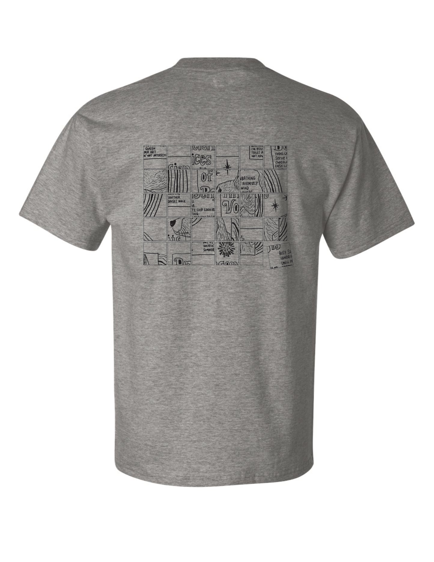 2026 Summer | Ancient Voices of Basenjis 2 [Album Cover Art - Grid Puzzle ver.] ~ Screen-printed T-shirts