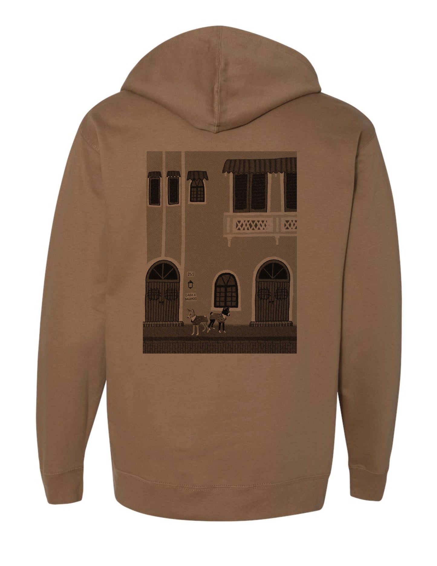 2025AW | Casa de Basenjis (Sizes S~M)~ Hand Screen-Printed Hoodie