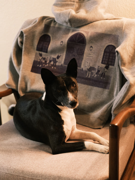 2025AW | Casa de Basenjis ~ Hand Screen-Printed Hoodie