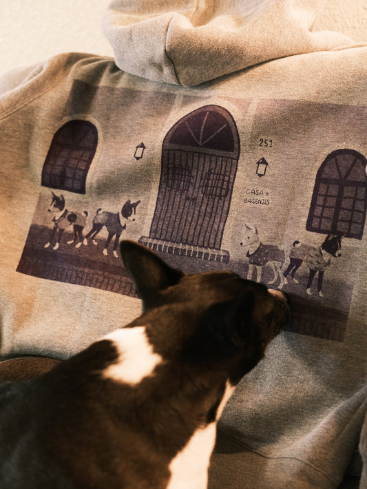 2025AW | Casa de Basenjis ~ Hand Screen-Printed Hoodie