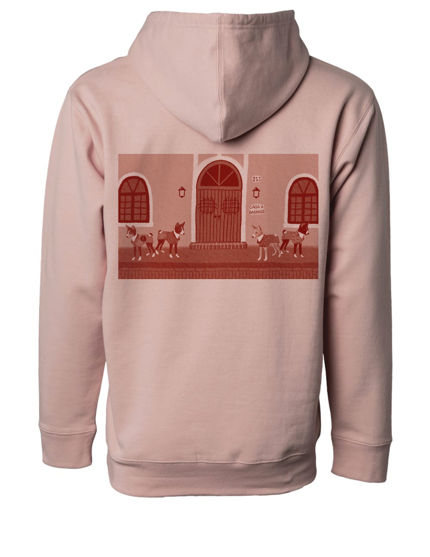 2025AW | Casa de Basenjis (Sizes L~2XL)~ Hand Screen-Printed Hoodie
