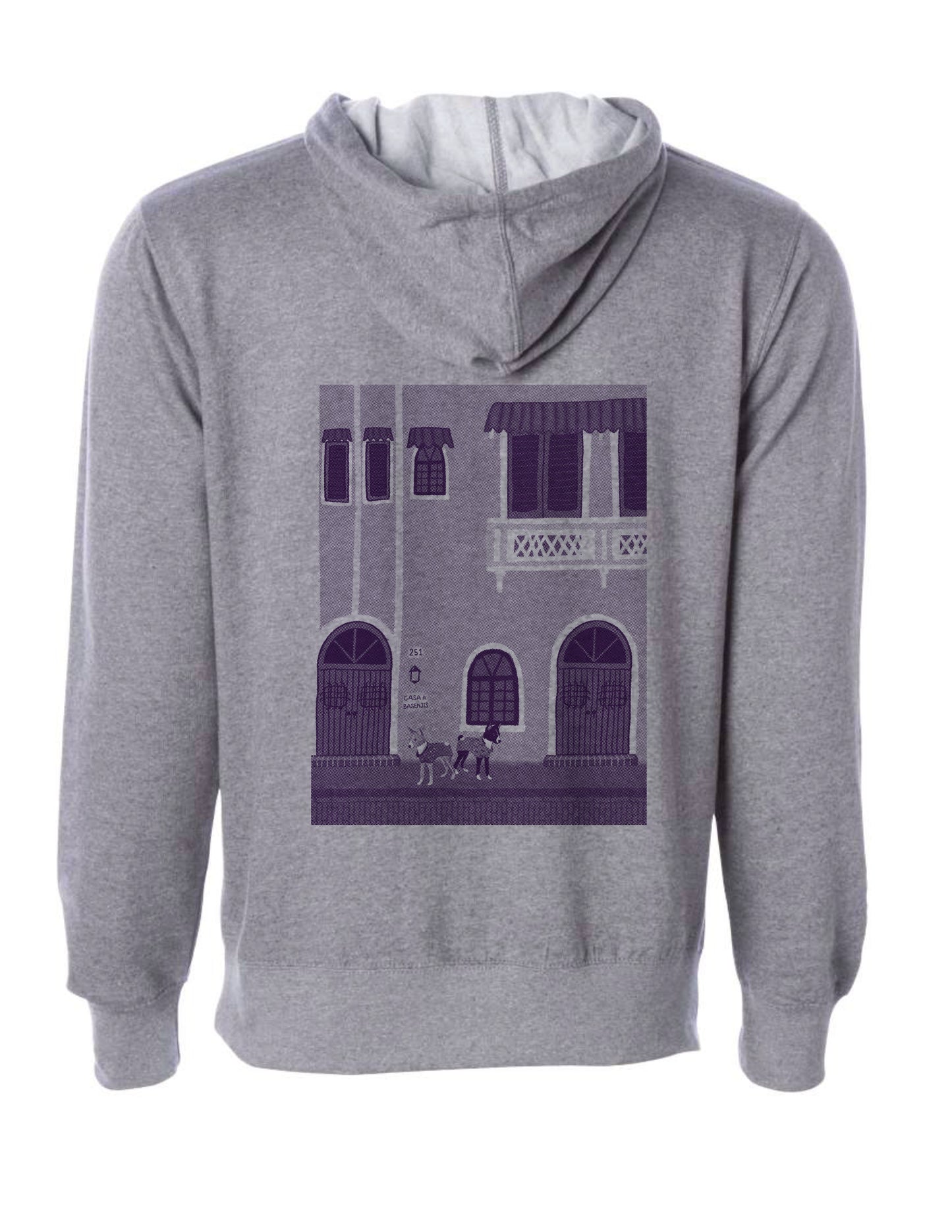 2025AW | Casa de Basenjis (Sizes S~M)~ Hand Screen-Printed Hoodie