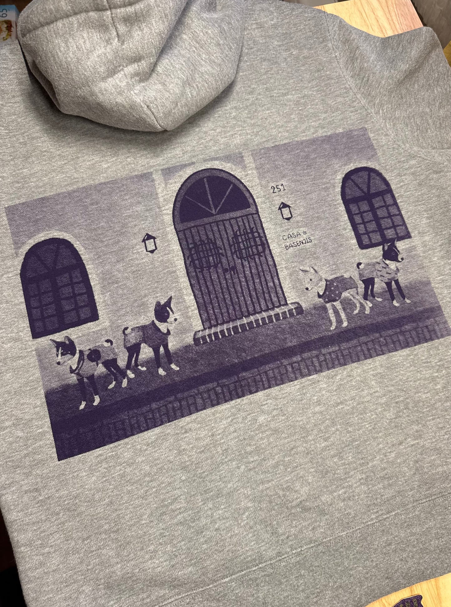 2025AW | Casa de Basenjis ~ Hand Screen-Printed Hoodie