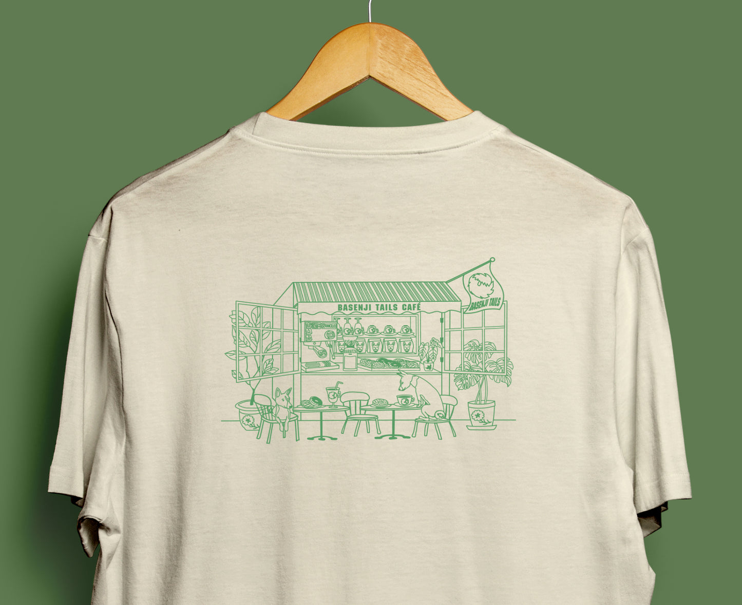 2025SS | Basenji Tails Café [2nd edition] ~ Screen-printed T-shirts