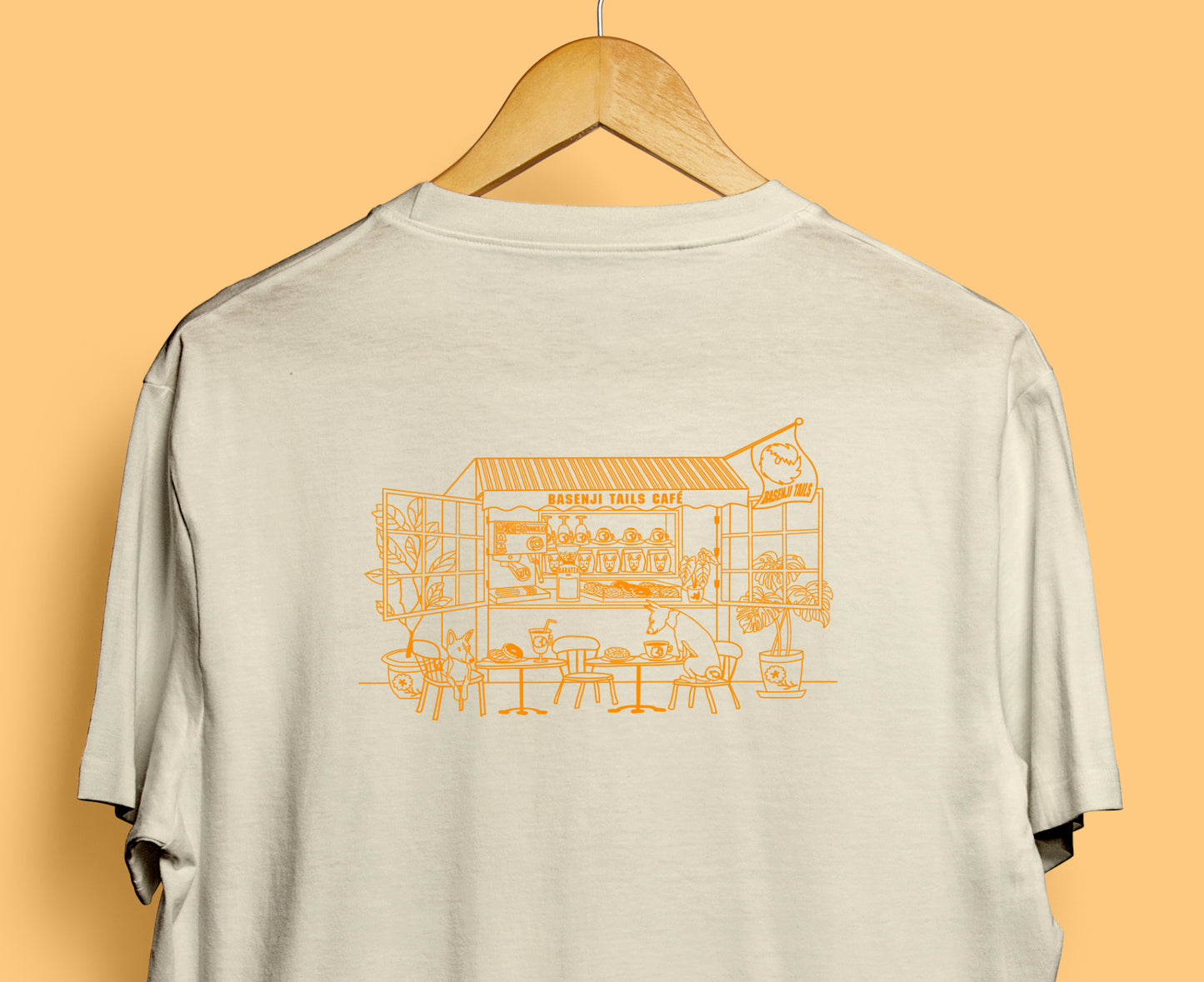 2025SS | Basenji Tails Café [2nd edition] ~ Screen-printed T-shirts