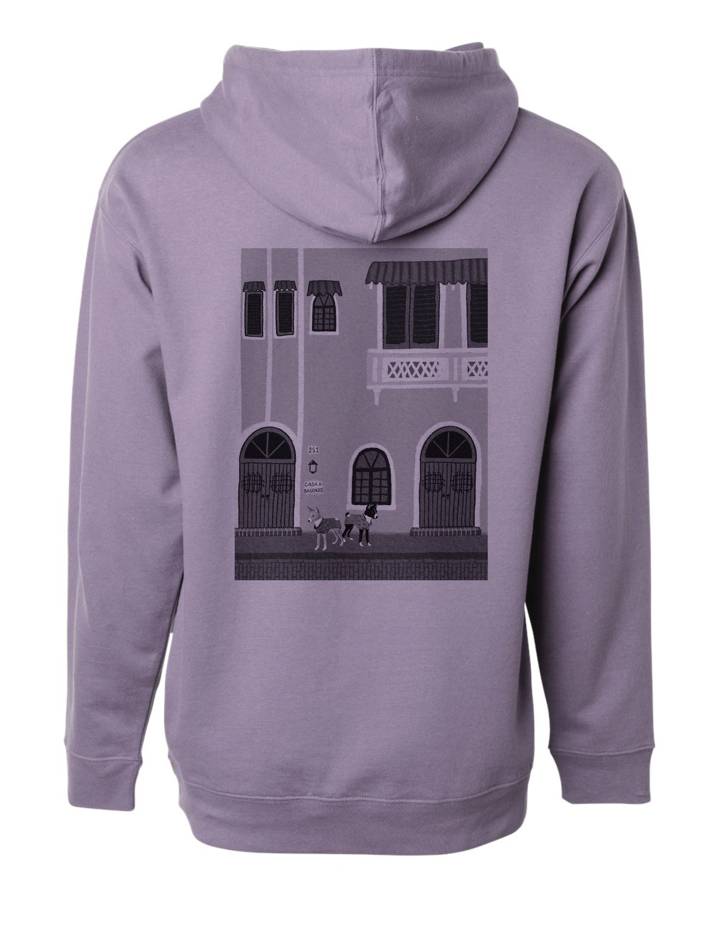 2025AW | Casa de Basenjis (Sizes S~M)~ Hand Screen-Printed Hoodie