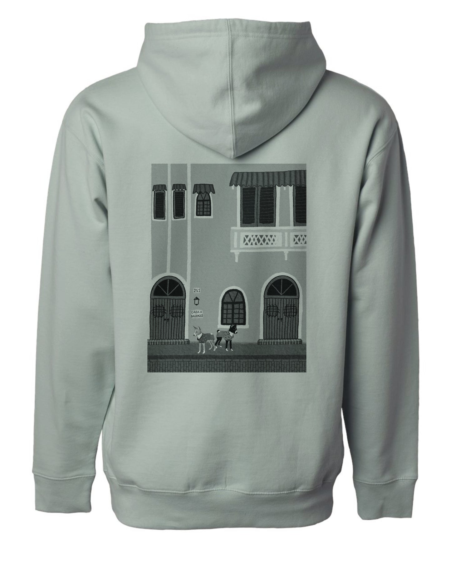 2025AW | Casa de Basenjis (Sizes S~M)~ Hand Screen-Printed Hoodie