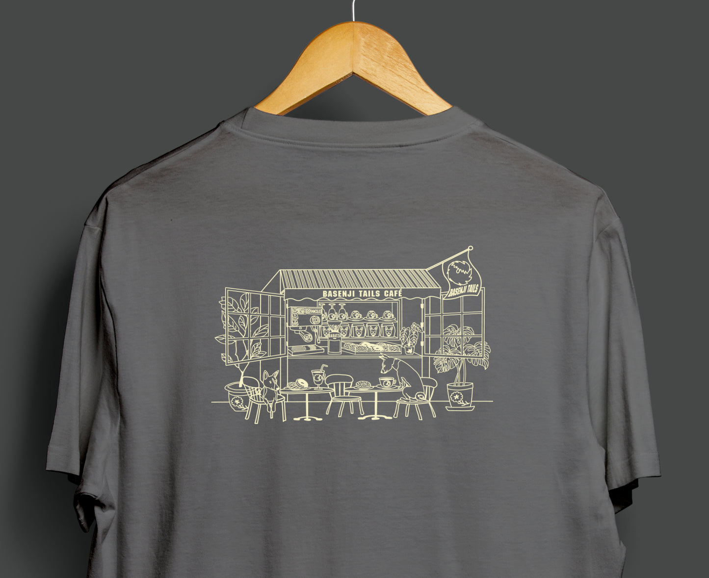 2025SS | Basenji Tails Café [2nd edition] ~ Screen-printed T-shirts