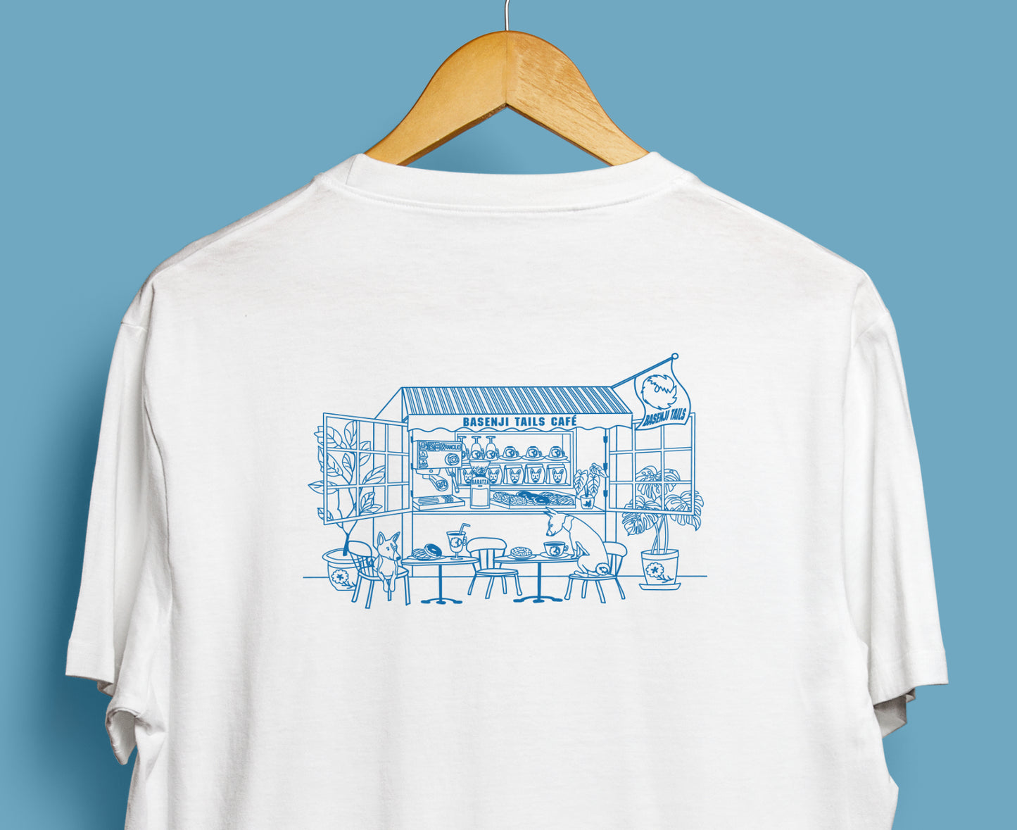 2025SS | Basenji Tails Café [2nd edition] ~ Screen-printed T-shirts