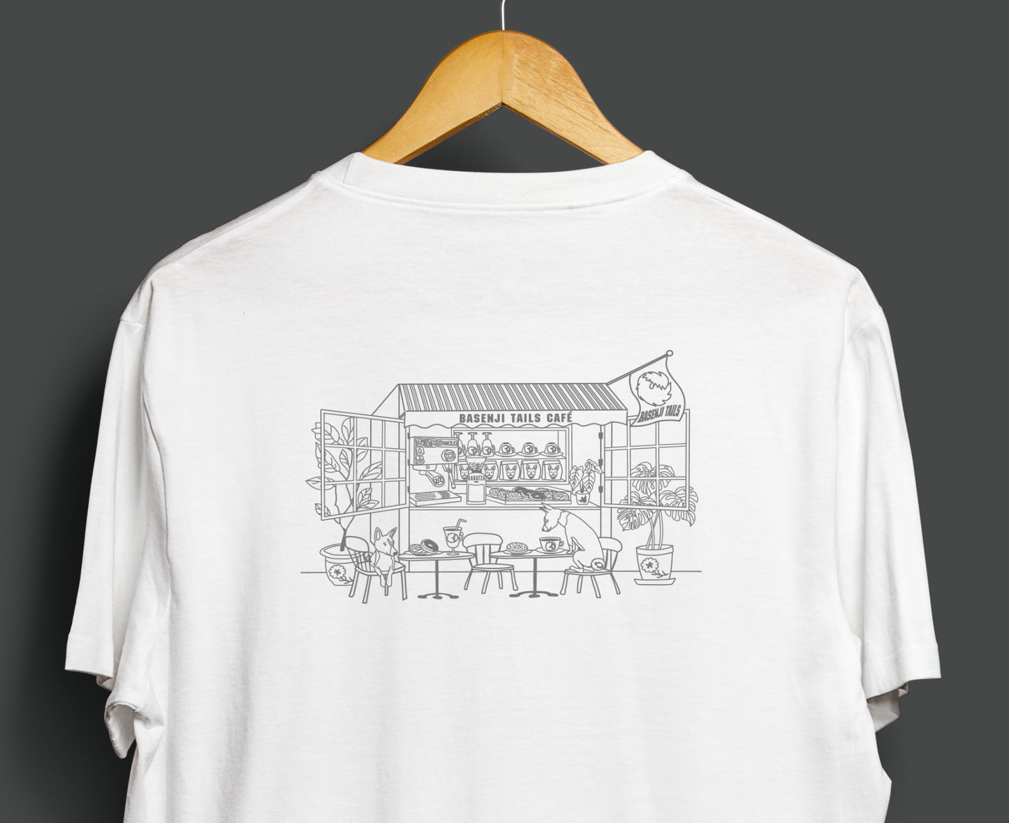 2025SS | Basenji Tails Café [2nd edition] ~ Screen-printed T-shirts