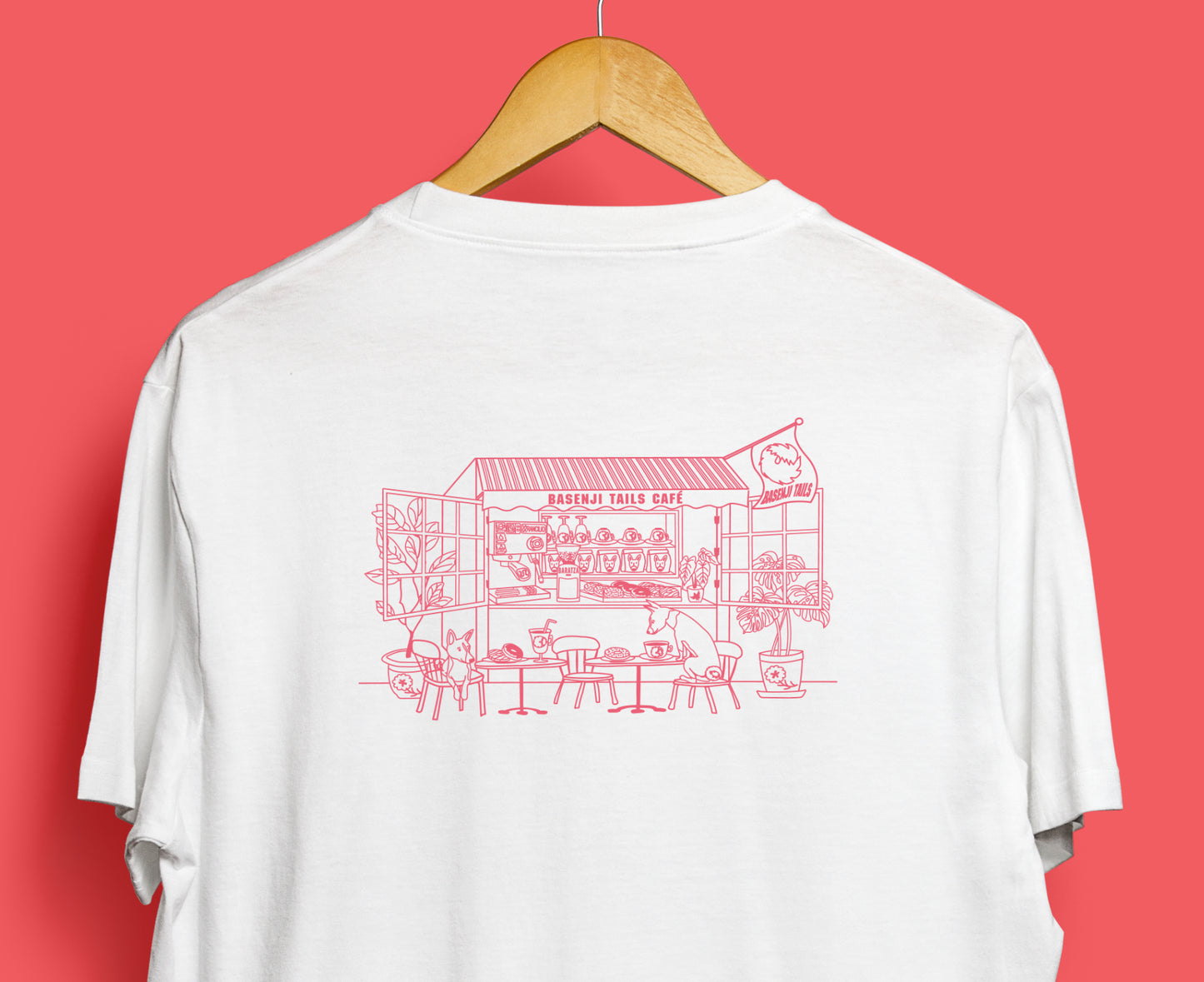 2025SS | Basenji Tails Café [2nd edition] ~ Screen-printed T-shirts