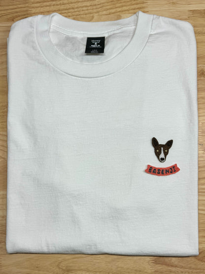 2024-2025 | Basenji Face Embroidery [2 or 3 faces + 1 Basenji banner] ~ Embroidery T-shirt
