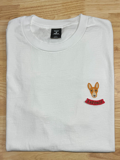 2024-2025 | Basenji Face Embroidery [2 or 3 faces + 1 Basenji banner] ~ Embroidery T-shirt