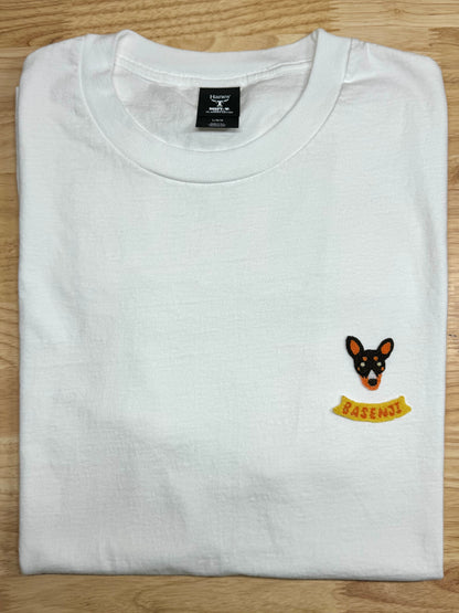 2024-2025 | Basenji Face Embroidery [2 or 3 faces + 1 Basenji banner] ~ Embroidery T-shirt